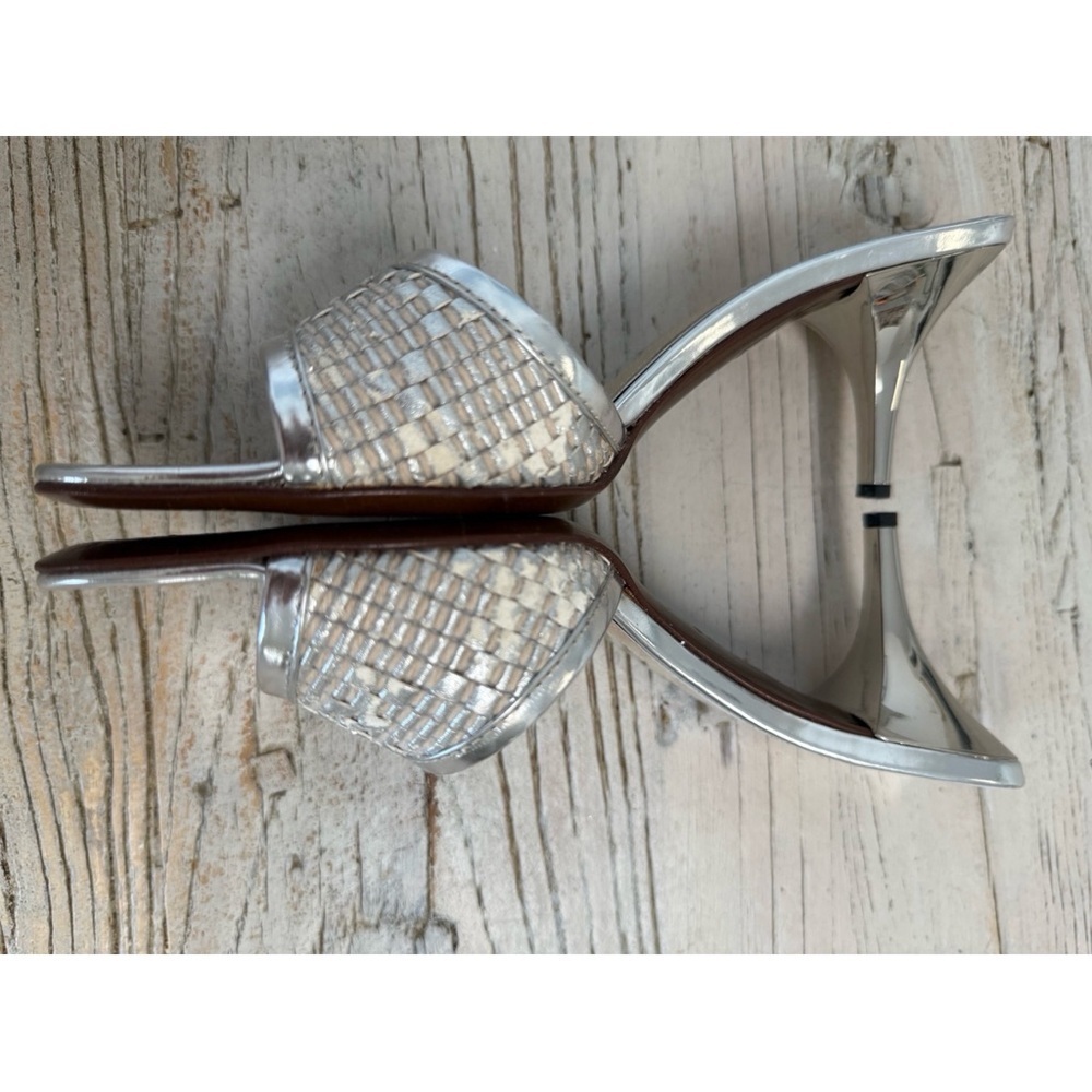 Women’s Fendi Metallic silver Kitten heels Size 37.5 - Picture 10 of 17